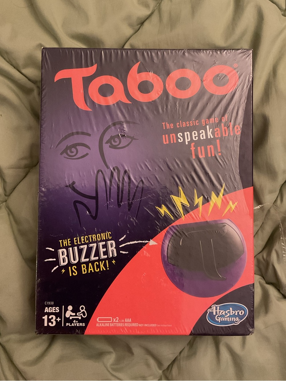 Hasbro Taboo Game Box - Purple & Red Accents